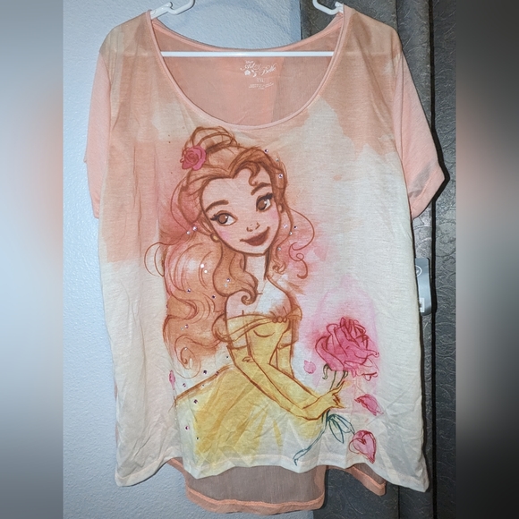 NWT Disney Store Art of Belle Beauty And The Beast Size 2X Couture Open Back Top - Picture 2 of 4